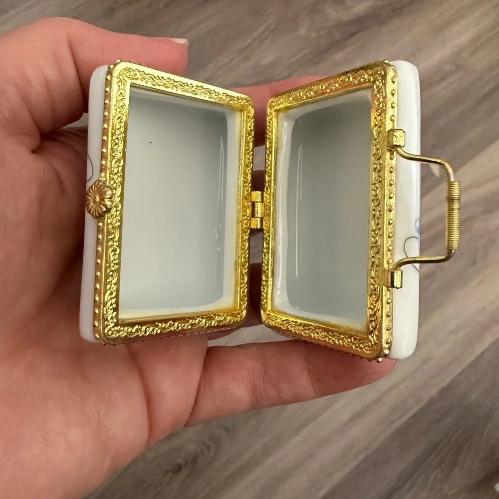 vintage Imperial porcelain shoe and trinket box